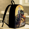 Custom Kid Photo Little Boy Riding Dinosaur Personalized Backpack HA75 921680