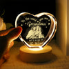 Custom Photo To The World You Are A Grandma Engraved Crystal Photo With Light HA75 920546