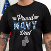 Custom Name Soldier Proud Mom, Proud Dad Shirt – Personalized Family Military Dark Shirt HA75 921064