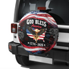Patriotic 250th Anniversary God Bless America Eagle 1776–2026 Tire Cover Gift for Family HA75 920508
