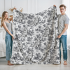 Personalized Dog Toile De Jouy Blanket For Dog Lovers HO82 894180