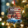 Custom Photo Route US 66 Car Acrylic Ornament HA75 897448
