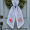 Custom Initial Santa Christmas Ribbon Wreath Sash Christmas Wreath Decoration HA75 919478