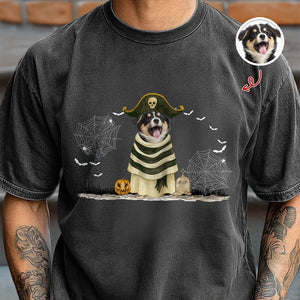 Custom Photo Ghost Dog Halloween Comfort Shirt For Dog Lovers HA75 897704