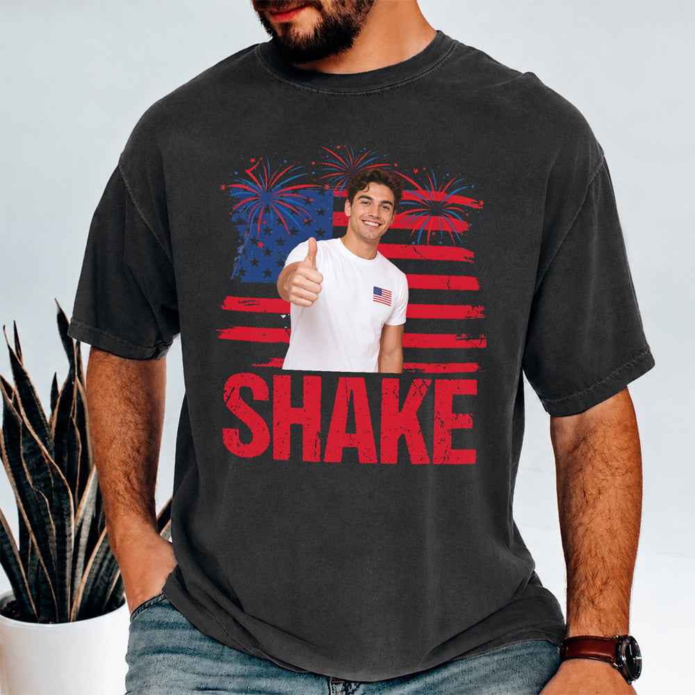 Custom Photo Bake or Shake America Flag Patriotic Comfort Shirt TH10 170249
