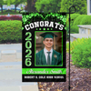 Custom Photo Congrats 2026 Diamond Glitter Graduation Garden Flag HA75 920456