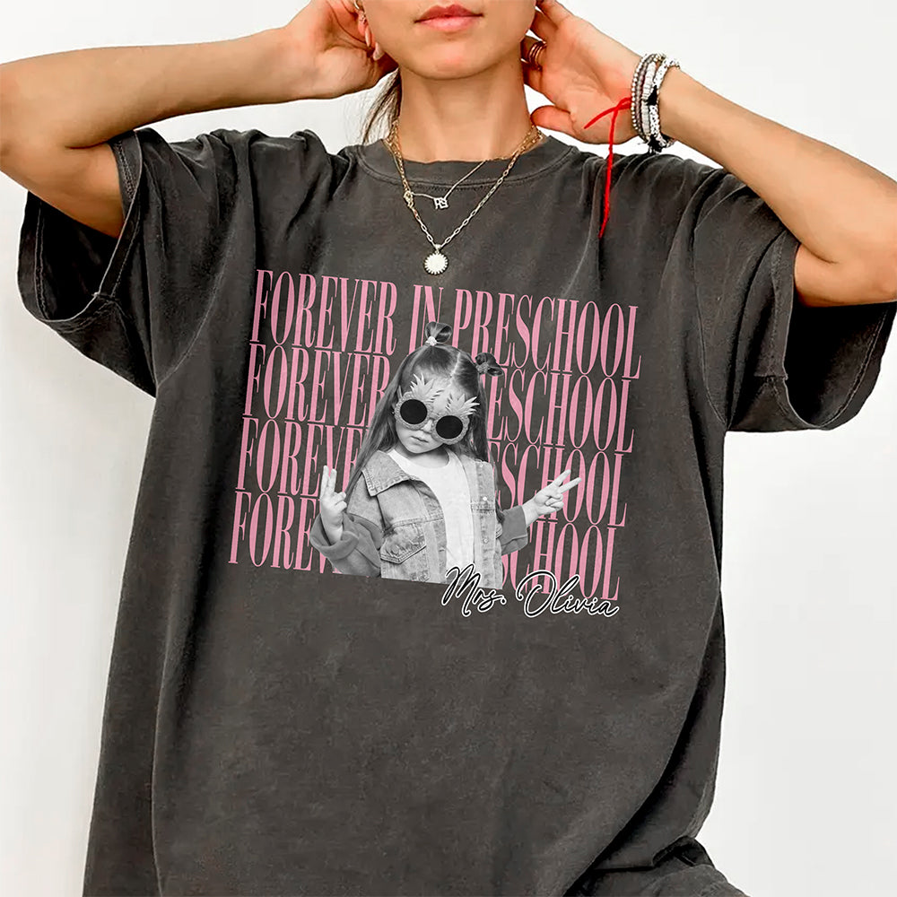 Custom Kid Photo Forever In Second Vintage Comfort Shirt Back to School Gift CH07 911954