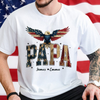 Custom Name America Papa Eagle USA Flag Patriotic Shirt HA75 898948