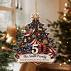Personalized Family Christmas Tree 250 Acrylic Ornament Patriotic Christmas Gift CH07 180328