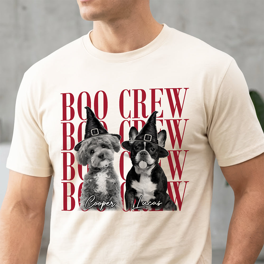 Custom Photo Boo Crew Halloween Comfort Shirt – Personalized Pet Lover Gift TH10 170517