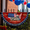 Custom Family Name 250 United States Of America 1776-2026 Non-Pleated Fan Flag CH07 911902