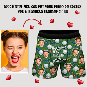 Custom Photo I Licked It Men's Boxer Gift for Golf Lovers LM32 897639