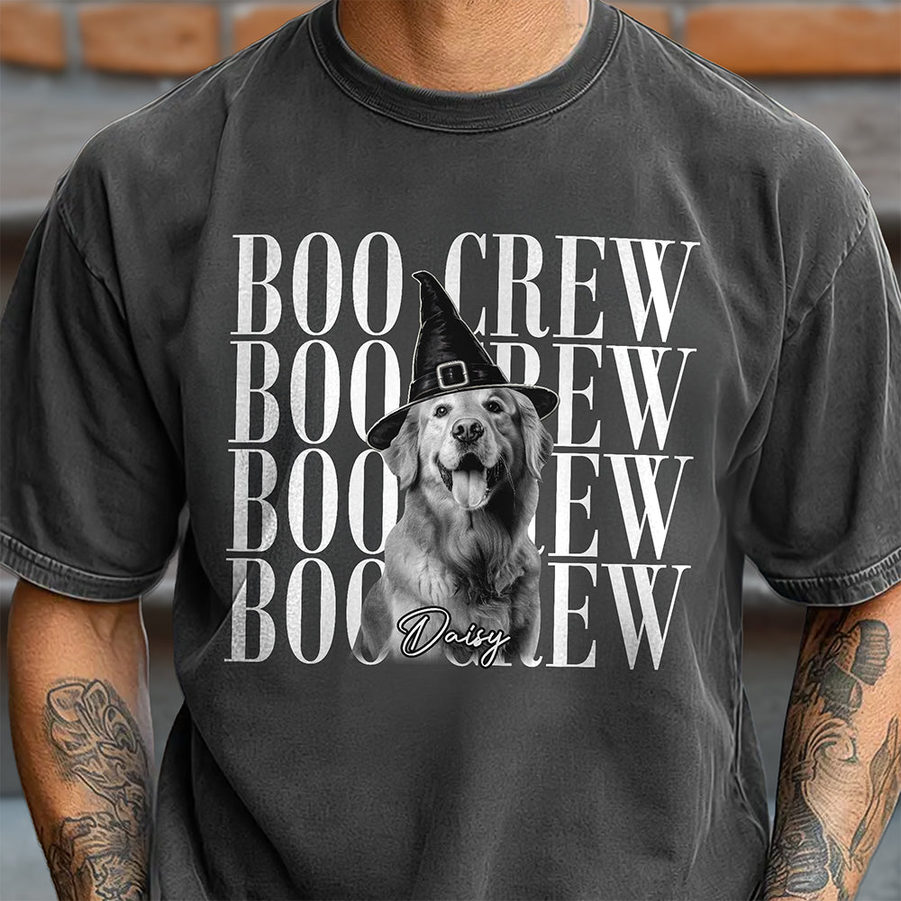 Custom Photo Boo Crew Halloween Comfort Shirt – Personalized Pet Lover Gift TH10 170517