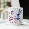 Custom Name You Are The World's Best Dog Dad Ever We Woof You American Flag Paw Mug TH10 170165
