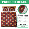 Custom Photo Dog With Christmas Pattern Quilt Bedding Set HA75 898228