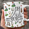 Personalized Papa Golf Mug With Kids Names 3D Inflated Effect Mug TH10 169845
