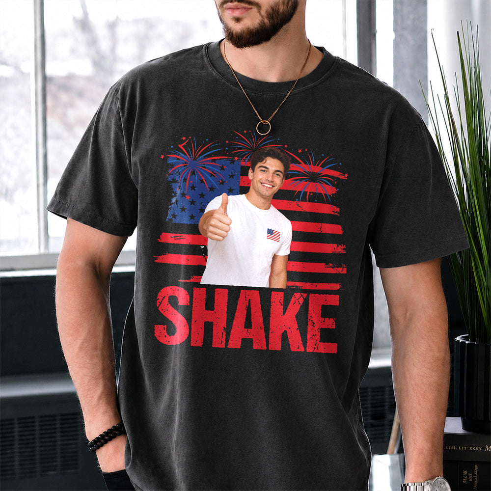 Custom Photo Bake or Shake America Flag Patriotic Comfort Shirt TH10 170249