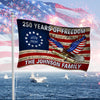 Custom Family Name America 250 Years of Freedom House Flag HO82 901602