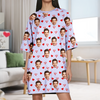 Custom Funny Face Nightgown Gift For Wife, Girlfriend CH07 910364