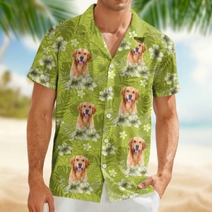 Custom Photo Dog Lovers Summer Tropical Vibe - Personalized Hawaiian Shirt LM32 893685