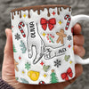Personalized Christmas Holding Hands 3D Inflated Effect Mug TH10 170951