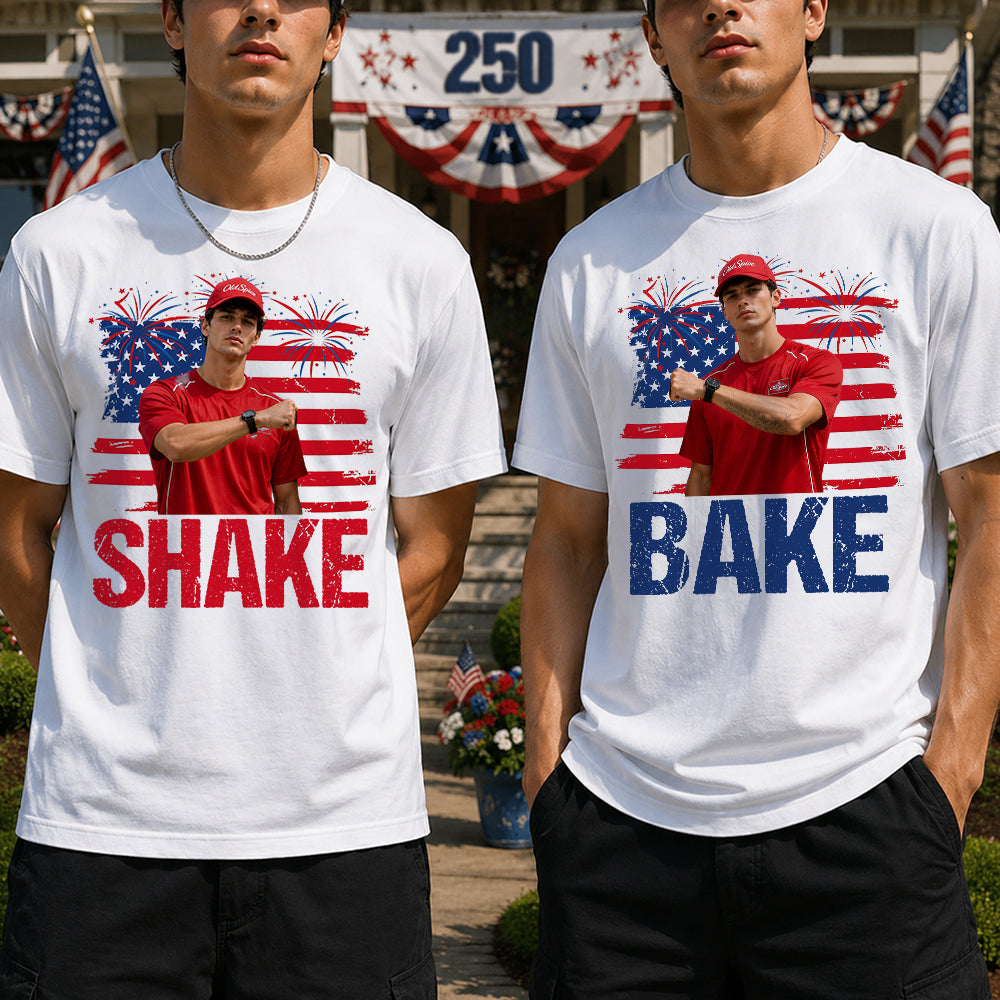 Custom Photo Bake or Shake America Flag Patriotic Comfort Shirt TH10 170249