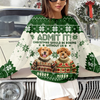 Custom Funny Dog Face Christmas Would Be Boring Without Me Ugly Sweater LM32 895037