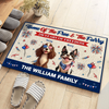 Home Of The Free & The Furry - 250 Years Of Freedom Personalized Doormat CH07 910340