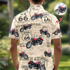 Custom Motorcycle Photo Route 66 For Motorcycle Lover Polo Shirt CH07 895682