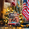 Custom Photo Route US 66 Car Acrylic Ornament HA75 897448