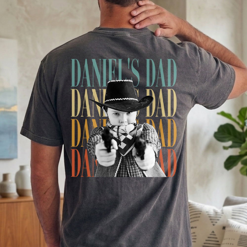 Personalized Vintage Photo Dad, Mom Family Back Comfort Shirt HA75 921562