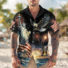 Personalized 4th of July 250th Anniversary Eagle American Flag Hawaiian Shirt LM32 669231