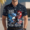 Personalized 250th Anniversary Eagle Patriotic American Polo Shirt TH10 169539
