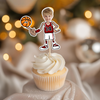 Custom Funny Face Basketball Party Decoration Cupcake Toppers LM32 893187
