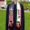 Custom Grad Photo Country Flag Class of 2026 Stoles Sash, Graduation Gift, Senior Gift CH07 910058