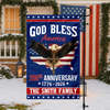 Custom Family Name 250th Anniversary God Bless America Christian Patriotic Garden Flag HO82 901882