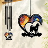 No Longer By My Side But Forever in My Heart Personalized Dog Memorial Acrylic Wind Chimes LM32 893841