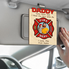 Custom Photo Dad Car Visor Clip Gift For Firefighter CH07 896066