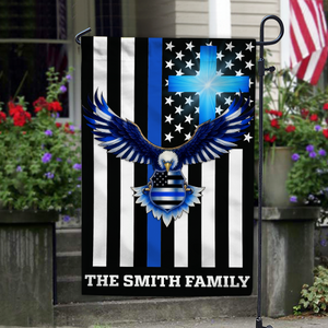 Custom American Flag With Family Name - Personalized Garden Flag LM32 897227