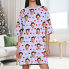 Custom Funny Face Nightgown Gift For Wife, Girlfriend CH07 910364