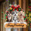 Personalized Happy Pawlidays Christmas Acrylic Ornament Gift For Dog Lover LM32 897247