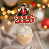 Custom Photo Class of 2026 Graduation Cupcake Toppers, Personalized Grad Party Decor CH07 910696