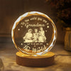 Custom Photo To The World You Are A Grandma Engraved Crystal Photo With Light HA75 920546