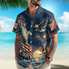 Personalized 4th of July 250th Anniversary Eagle American Flag Hawaiian Shirt LM32 669231