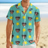 Custom Face Photo With Icon Hawaii shirt Gift For Dog Lovers CH07 911014