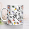 Hold My Hand, Hold My Heart Personalized Family 3D Inflated Effect Printed Mug HA75 897128