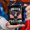 America 250 Years of Freedom Patriotic Eagle Flag Black Mug HA75 897336