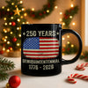 Celebrate 250th Anniversary United States Semiquincentennial Black Mug HO82 894772