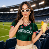 Custom Name Mexico Split Soccer Personalized Jersey Crop Tee For Sport Lovers HA75 921804