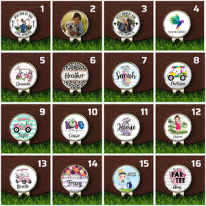 Personalised Golf Ball Marker Magnetic Hat Clip, Gift for Golf Enthusiast HO82 900682